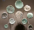Bronze disks tools probably for rituals at Musée de la Romanité. Nimes, France.