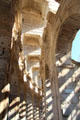 Outer & inner arches of Arles Amphitheatre. Arles, France.