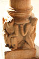 Romanesque biblical carving on column base at St Trophime church. Arles, France.