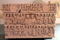 Carved Old & New Testament scenes on marble sarcophagus at Arles Antiquities Museum. Arles, France.