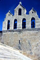 Fortified Church roof & bell tower. Saintes-Maries-de-la-Mer, France