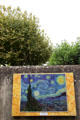 Replica of Van Gogh's starry night painting done while he was patient at Saint-Paul Asylum. Saint-Rémy-de-Provence, France.