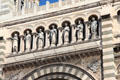 Row of saints over main entrance of Marseille Cathedral. Marseille, France.