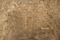 Hexagonal pattern of arch ceiling on triumphal arch of Orange. Orange, France.