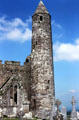 Round Tower & Irish crosses at Rock of Cashel. Ireland.