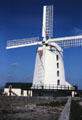 White windmill at Blennerville. Ireland.