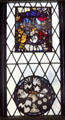 Bunratty Castle stained glass windows. Ireland.