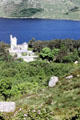 Glenveagh Castle beside lake at Glenveagh National Park. Ireland.