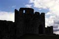 Silhouette of Trim Castle. Trim, Ireland.