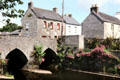 Stone bridge & houses. Trim, Ireland.