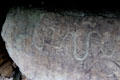 Neolithic carved stone at Knowth. Ireland.