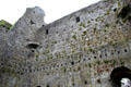Upper story open interior of keep at Maynooth Castle. Ireland.