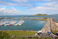View of Howth harbor from Martello Tower. Howth, Ireland.