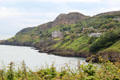 Rocky cliffs seen from Howth. Howth, Ireland.