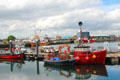 Working boats at Howth harbor. Howth, Ireland.