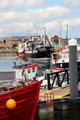 Working boats at Howth harbor. Howth, Ireland.