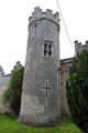 Round tower at Howth Castle. Howth, Ireland.
