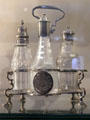 Cruet stand from London at National Museum Decorative Arts & History. Dublin, Ireland.