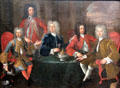 Hellfire Club, Dublin painting by James Worsdale at National Gallery of Ireland. Dublin, Ireland.
