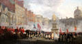Dublin Volunteers on College Green painting by Francis Wheatley at National Gallery of Ireland. Dublin, Ireland.