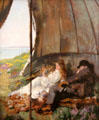 Looking at the Sea painting by William Orpen at National Gallery of Ireland. Dublin, Ireland.