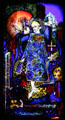 Song of the Mad Prince stained glass by Harry Clarke at National Gallery of Ireland. Dublin, Ireland.