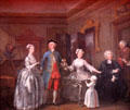 Thomas Western Family painting by William Hogarth at National Gallery of Ireland. Dublin, Ireland.