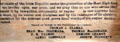 Detail of signers on Easter Rising poster declaring Irish Republic at Kilmainham Gaol Museum. Dublin, Ireland.
