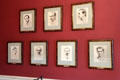 Portraits of 7 Irish leaders executed at Kilmainham Jail for role in 1916 Easter Rising. Dublin, Ireland.