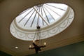 Skylight & lamp in State Corridor at Dublin Castle. Dublin, Ireland.