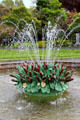 Sculpted fountain at St Stephen's Green. Dublin, Ireland.