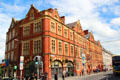 Streetscape along Lord Edward St. Dublin, Ireland.