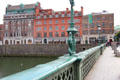 Grattan Bridge over River Liffey. Dublin, Ireland.