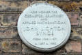 Plaque on former house of Mathematician John Lighton Synge on Merrion Square. Dublin, Ireland.