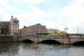 O'Connell Street bridge. Dublin, Ireland.