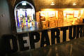 Entry to emigration exhibits through symbolic ships departure area at Irish Emigration Museum. Dublin, Ireland.