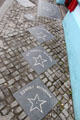 Celebrity sidewalk stars for actors who filmed in Dingle. Dingle, Ireland.