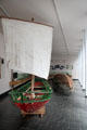 Examples of boats used by Blasket Islanders at Great Blasket Centre museum on Dingle Peninsula. Ireland.