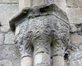 Carved nave corbel with foliage at Boyle Abbey. Knocknashee, Ireland.