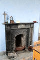 Fireplace in Matron's quarters at Irish Workhouse Centre. Portumna, Ireland.
