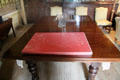 Table which serves both for dining & billiards at Strokestown Park. Vesnoy, Ireland.