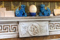 Sitting room fireplace detail at Strokestown Park. Vesnoy, Ireland.