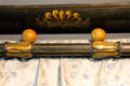 Canopy rail decoration on Henry's bedroom bed at Strokestown Park. Vesnoy, Ireland.