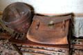 H. Pakenham Mahon hatbox & dispatch case in Henry's bedroom at Strokestown Park. Vesnoy, Ireland.