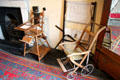 Multi-purpose convertible high chair & stroller at Strokestown Park. Vesnoy, Ireland.
