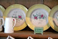 Plates with floral design at Strokestown Park. Vesnoy, Ireland.