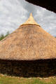 Replica of Ringfort house at Irish National Heritage Park. Ireland.