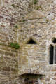 Suspended corner structure with triangular opening at Jerpoint Abbey. Ireland.