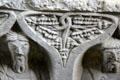 Details of Celtic carvings at Jerpoint Abbey. Ireland.
