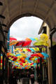 Umbrellas decorate laneway in Kilkenny. Kilkenny, Ireland.